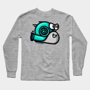 Turbo Snail - Gray/Teal Long Sleeve T-Shirt